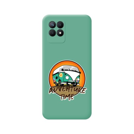 Funda Silicona Líquida Verde para Realme Narzo 50 diseño Adventure Time Dibujos