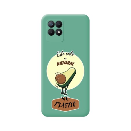 Funda Silicona Líquida Verde para Realme Narzo 50 diseño Culo Natural Dibujos