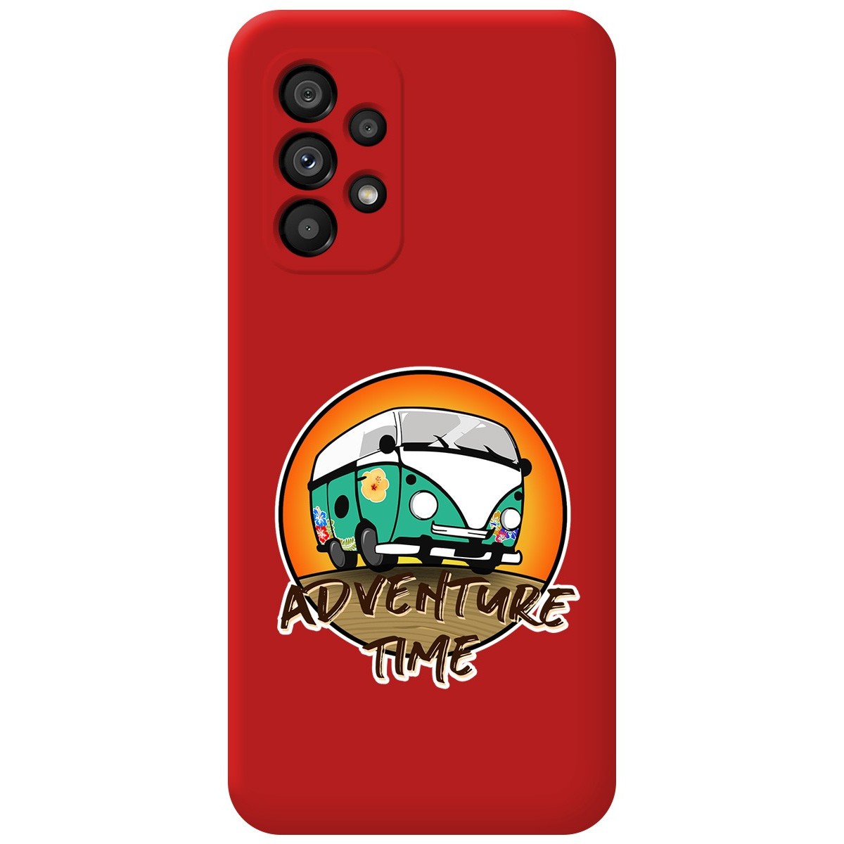 Funda Silicona Líquida Roja para Samsung Galaxy A33 5G diseño Adventure Time Dibujos