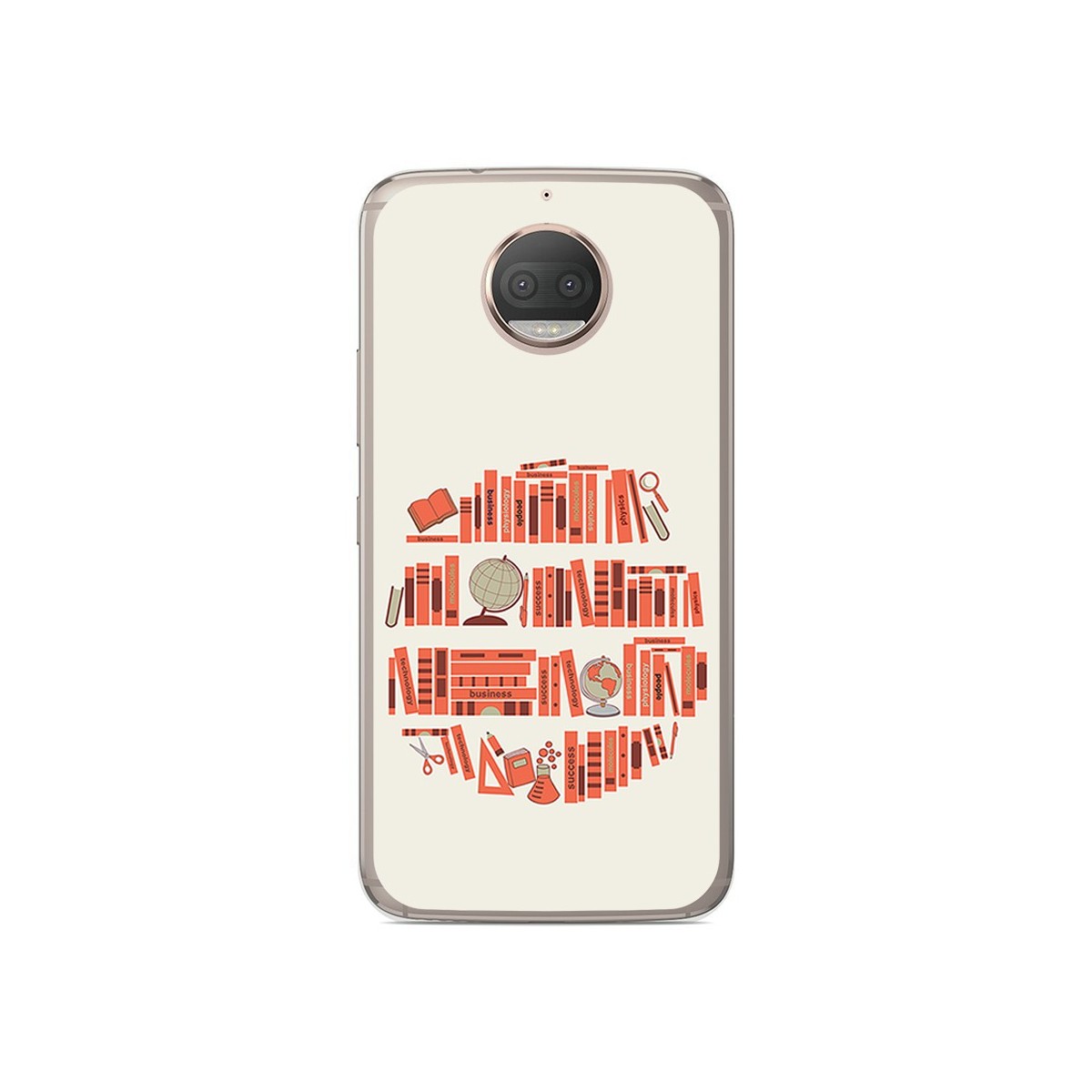 Funda Gel Tpu para Motorola Moto G5S Plus Diseño Mundo Libro Dibujos