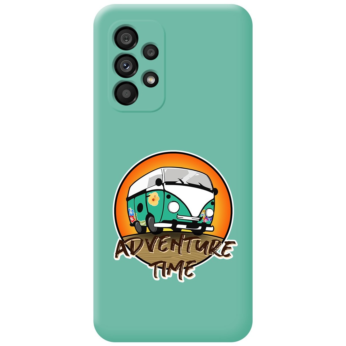 Funda Silicona Líquida Verde para Samsung Galaxy A33 5G diseño Adventure Time Dibujos