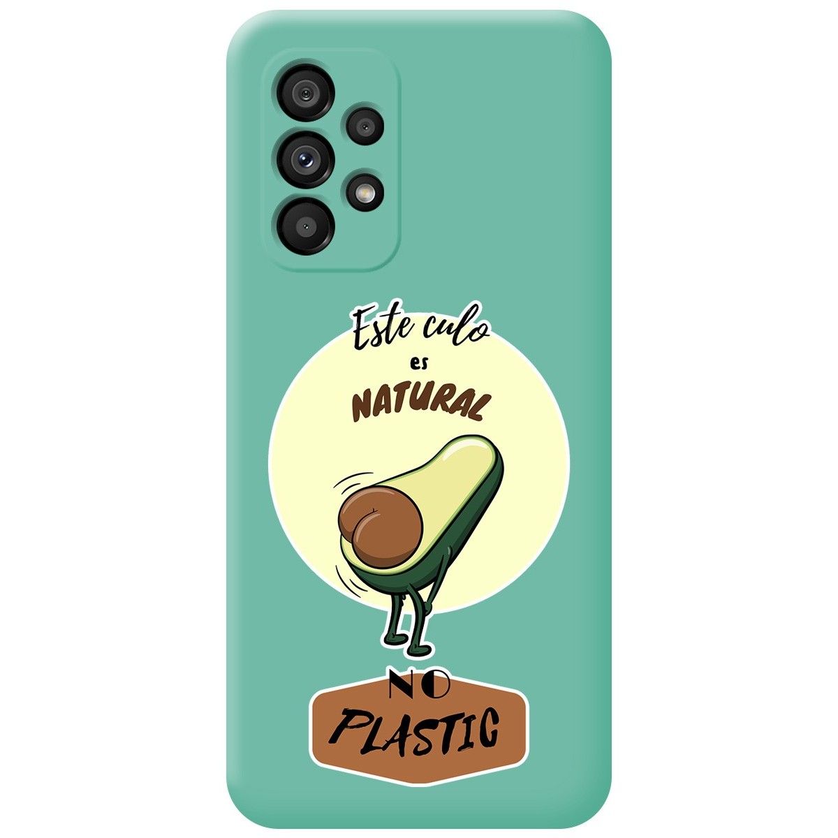 Funda Silicona Líquida Verde para Samsung Galaxy A33 5G diseño Culo Natural Dibujos