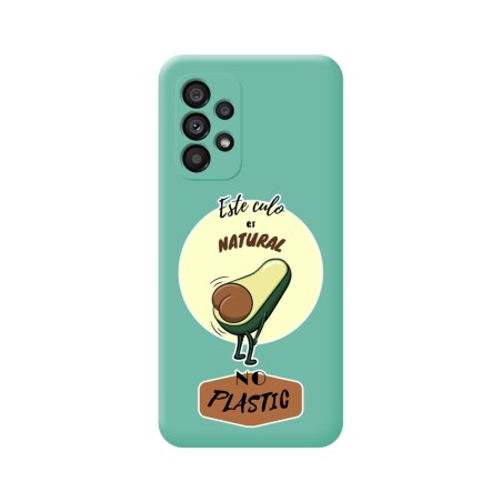 Funda Silicona Líquida Verde para Samsung Galaxy A33 5G diseño Culo Natural Dibujos