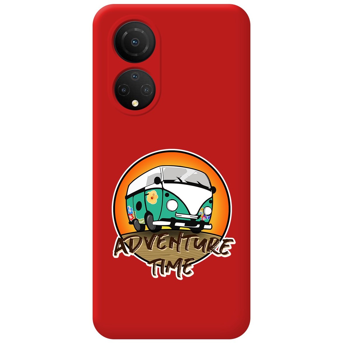 Funda Silicona Líquida Roja para Huawei Honor X7 diseño Adventure Time Dibujos