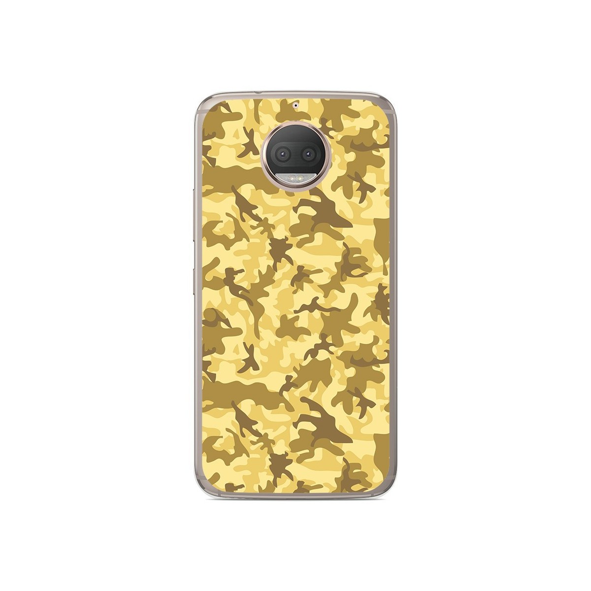 Funda Gel Tpu para Motorola Moto G5S Plus Diseño Sand Camuflaje Dibujos