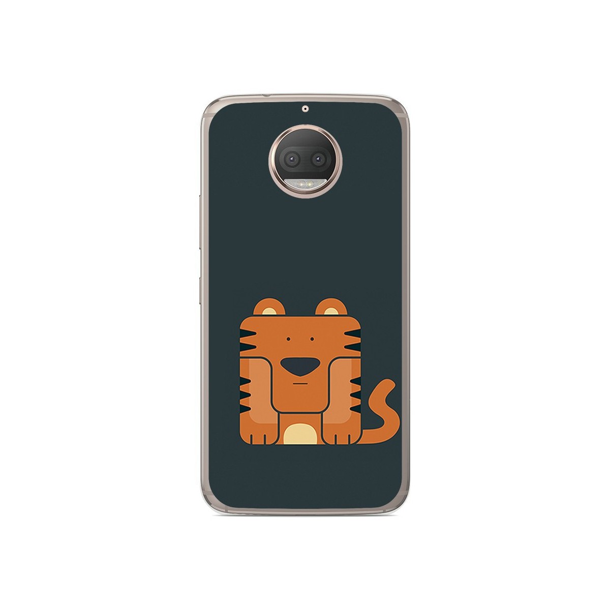 Funda Gel Tpu para Motorola Moto G5S Plus Diseño Tigre Dibujos