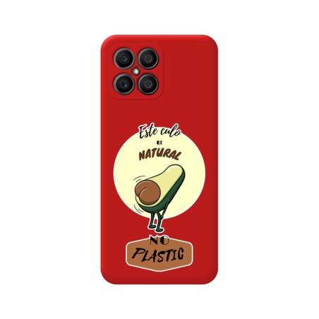 Funda Silicona Líquida Roja para Huawei Honor X8 diseño Culo Natural Dibujos