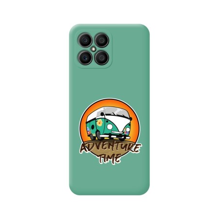 Funda Silicona Líquida Verde para Huawei Honor X8 diseño Adventure Time Dibujos