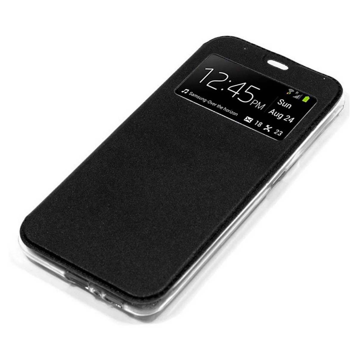 Funda Libro Soporte con Ventana para Realme Narzo 50A Prime Color Negra