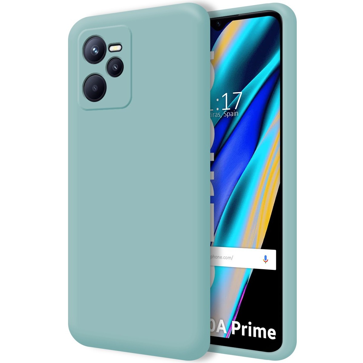 Funda Silicona Líquida Ultra Suave para Realme Narzo 50A Prime Color Azul