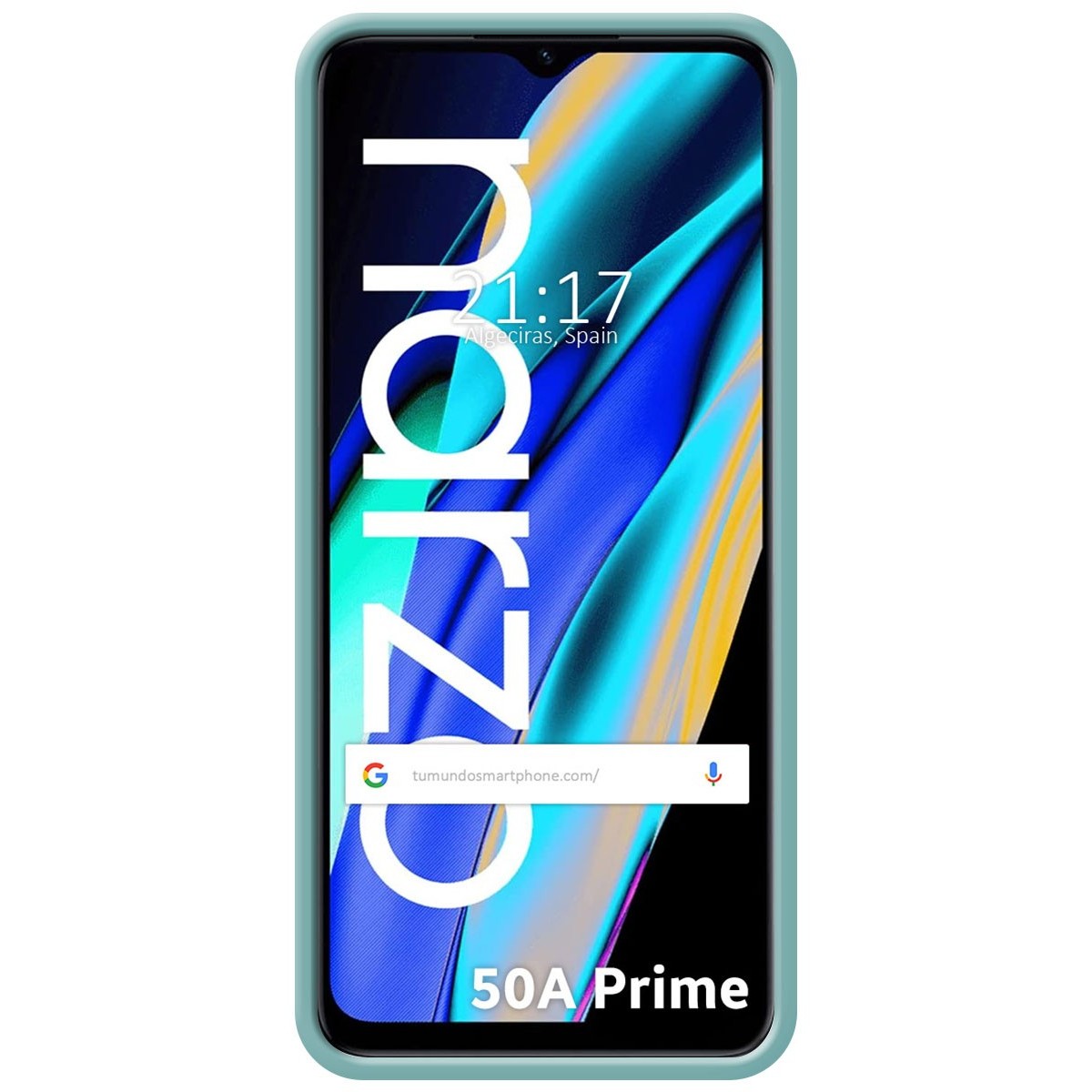 Funda Silicona Líquida Ultra Suave para Realme Narzo 50A Prime Color Azul