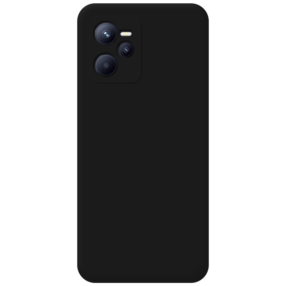 Funda Silicona Líquida Ultra Suave para Realme Narzo 50A Prime Color Negra