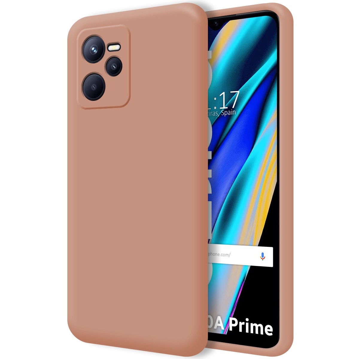 Funda Silicona Líquida Ultra Suave para Realme Narzo 50A Prime Color Rosa