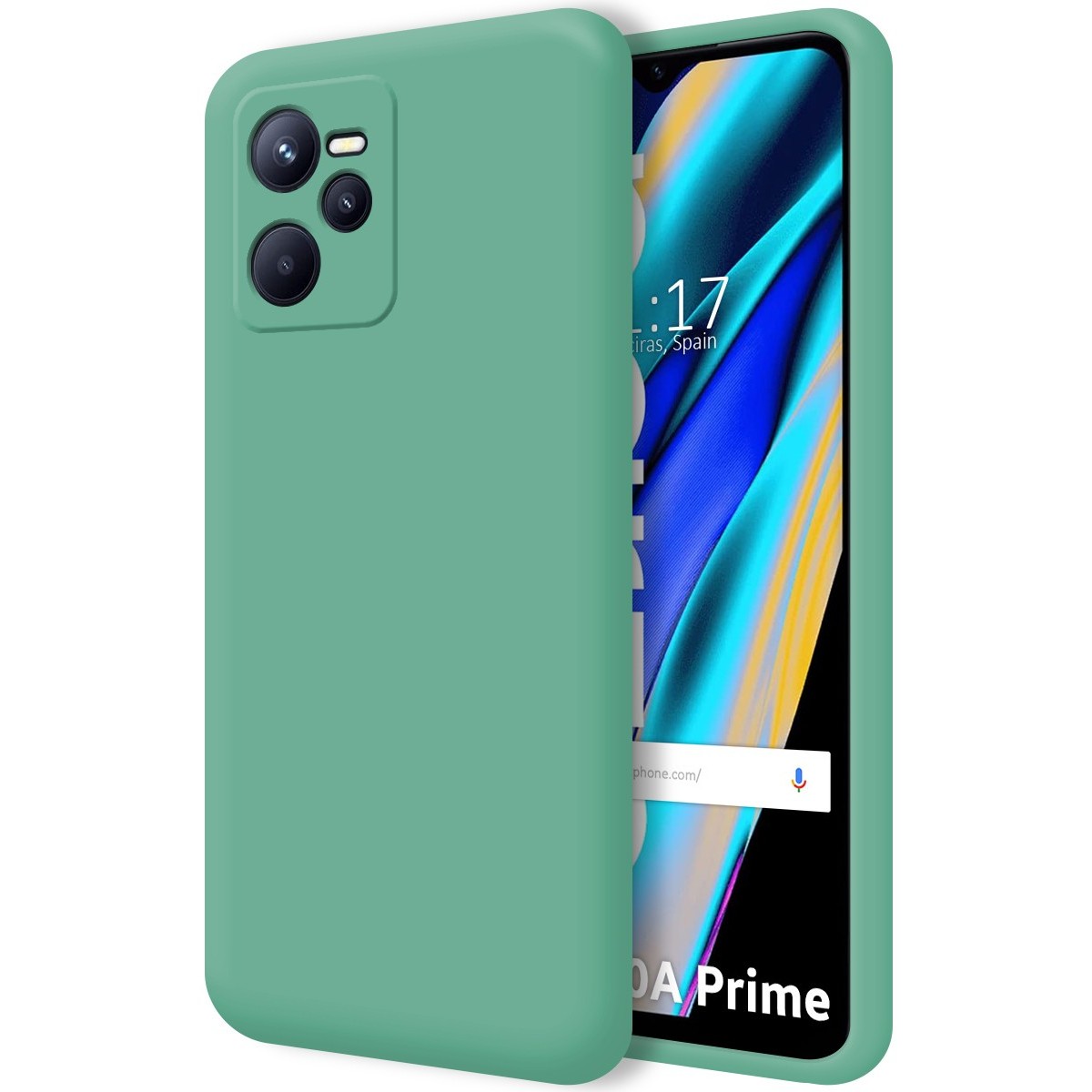 Funda Silicona Líquida Ultra Suave para Realme Narzo 50A Prime Color Verde