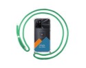 Personaliza tu Funda Colgante Transparente para Realme Narzo 50A Prime con Cordon Verde Agua Dibujo Personalizada