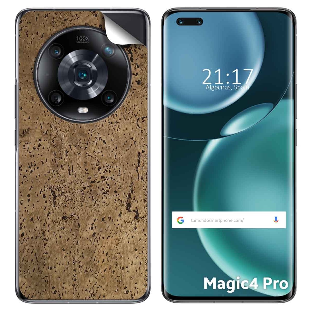 Pegatina Vinilo Autoadhesiva Textura Corcho para Huawei Honor Magic 4 Pro 5G