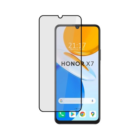 Protector Cristal Templado Completo 5D Full Glue Negro para Huawei Honor X7 Vidrio