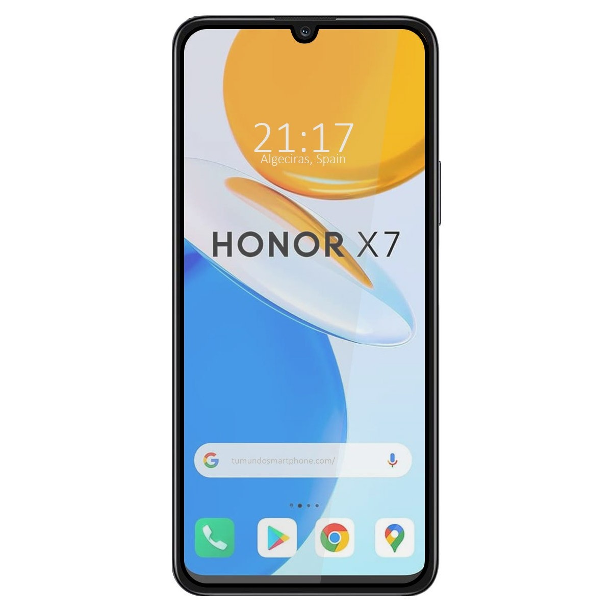 Protector Cristal Templado Completo 5D Full Glue Negro para Huawei Honor X7 Vidrio