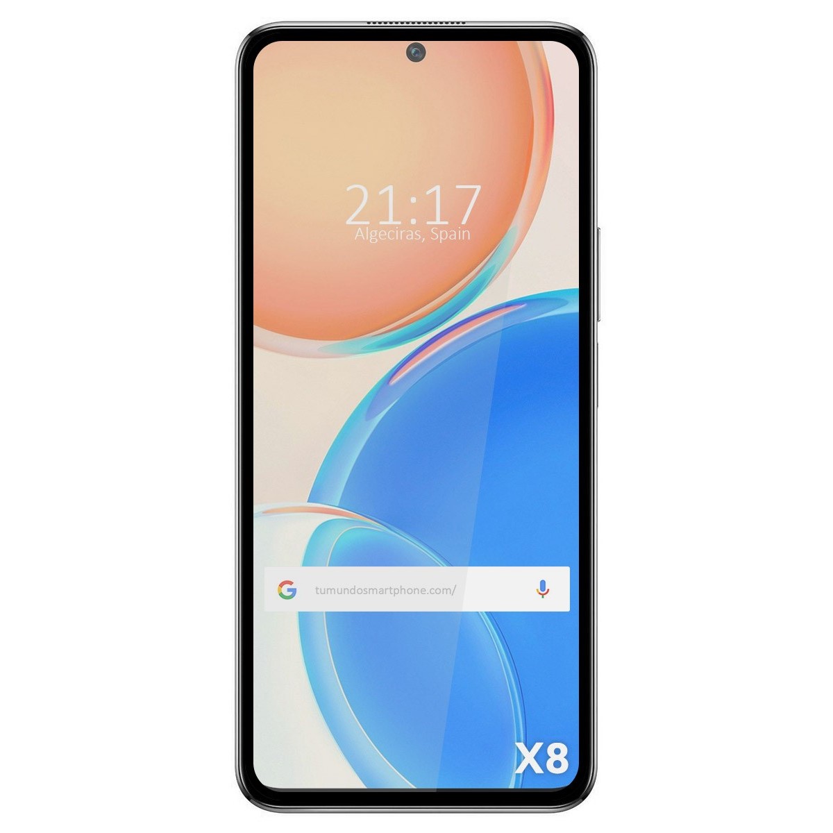 Protector Cristal Templado Completo 5D Full Glue Negro para Huawei Honor X8 Vidrio