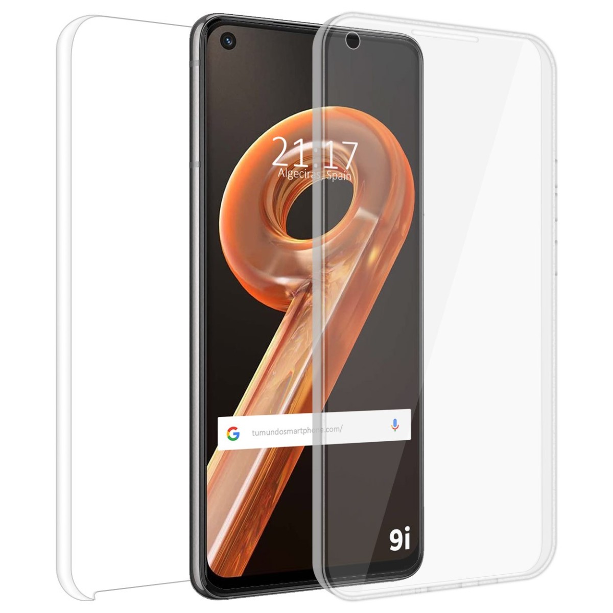 Funda Doble Transparente Pc + Tpu Full Body 360 para Realme 9i