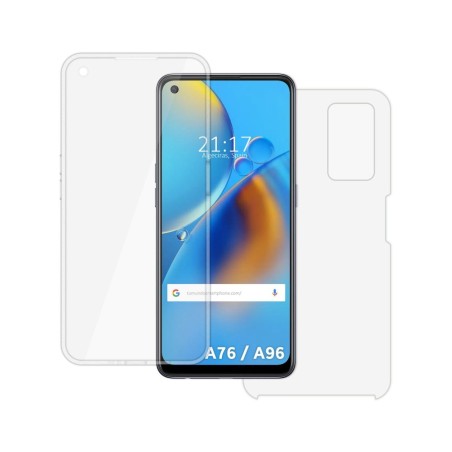 Funda Doble Transparente Pc + Tpu Full Body 360 para Oppo A76 / A96