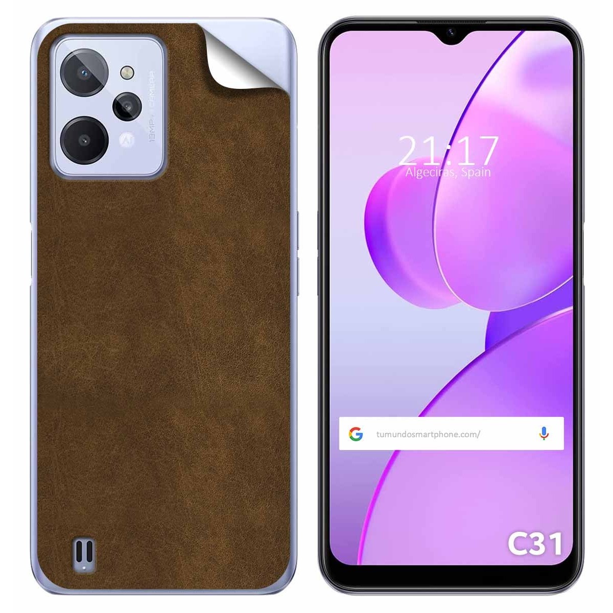 Pegatina Vinilo Autoadhesiva Textura Piel para Realme C31