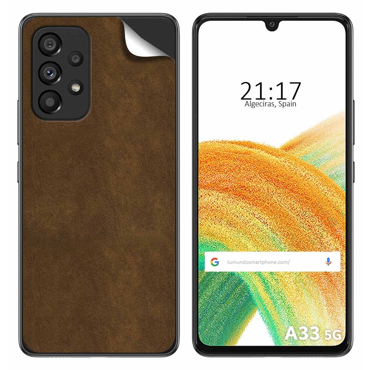 Pegatina Vinilo Autoadhesiva Textura Piel para Samsung Galaxy A33 5G