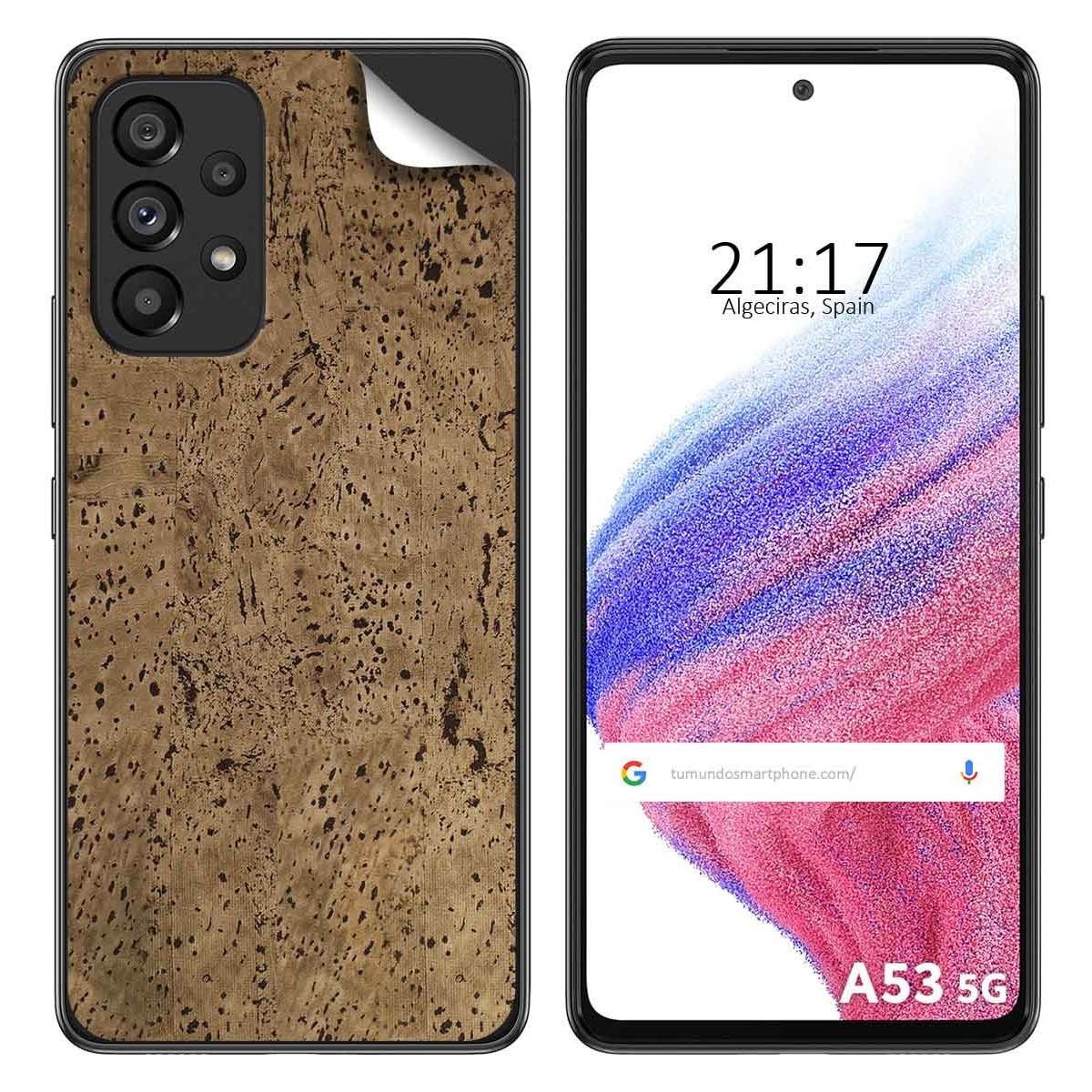 Pegatina Vinilo Autoadhesiva Textura Corcho para Samsung Galaxy A53 5G