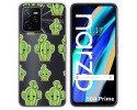 Funda Silicona Transparente para Realme Narzo 50A Prime diseño Cactus Dibujos