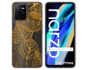 Funda Silicona Transparente para Realme Narzo 50A Prime diseño Hojas Dibujos