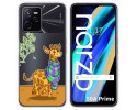 Funda Silicona Transparente para Realme Narzo 50A Prime diseño Jirafa Dibujos