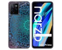 Funda Silicona Transparente para Realme Narzo 50A Prime diseño Mandala Dibujos