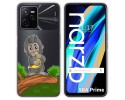 Funda Silicona Transparente para Realme Narzo 50A Prime diseño Mono Dibujos