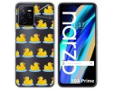 Funda Silicona Transparente para Realme Narzo 50A Prime diseño Pato Dibujos
