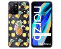 Funda Silicona Transparente para Realme Narzo 50A Prime diseño Piña Dibujos