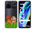 Funda Silicona Transparente para Realme Narzo 50A Prime diseño Tigre Dibujos
