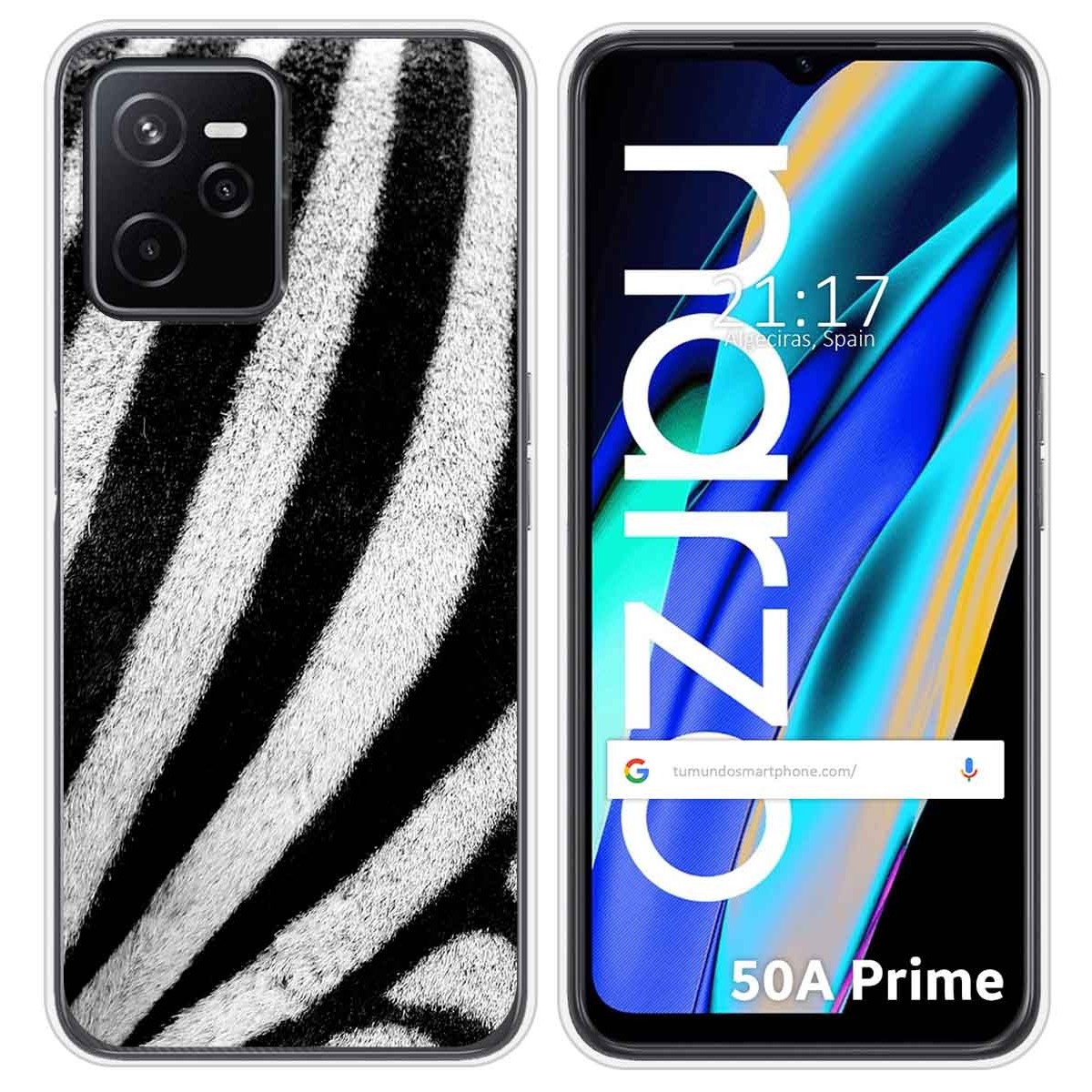 Funda Silicona para Realme Narzo 50A Prime diseño Animal 02 Dibujos