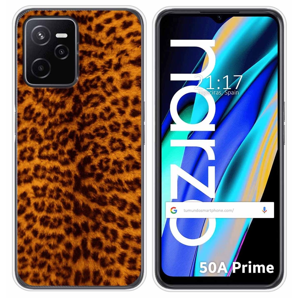 Funda Silicona para Realme Narzo 50A Prime diseño Animal 03 Dibujos