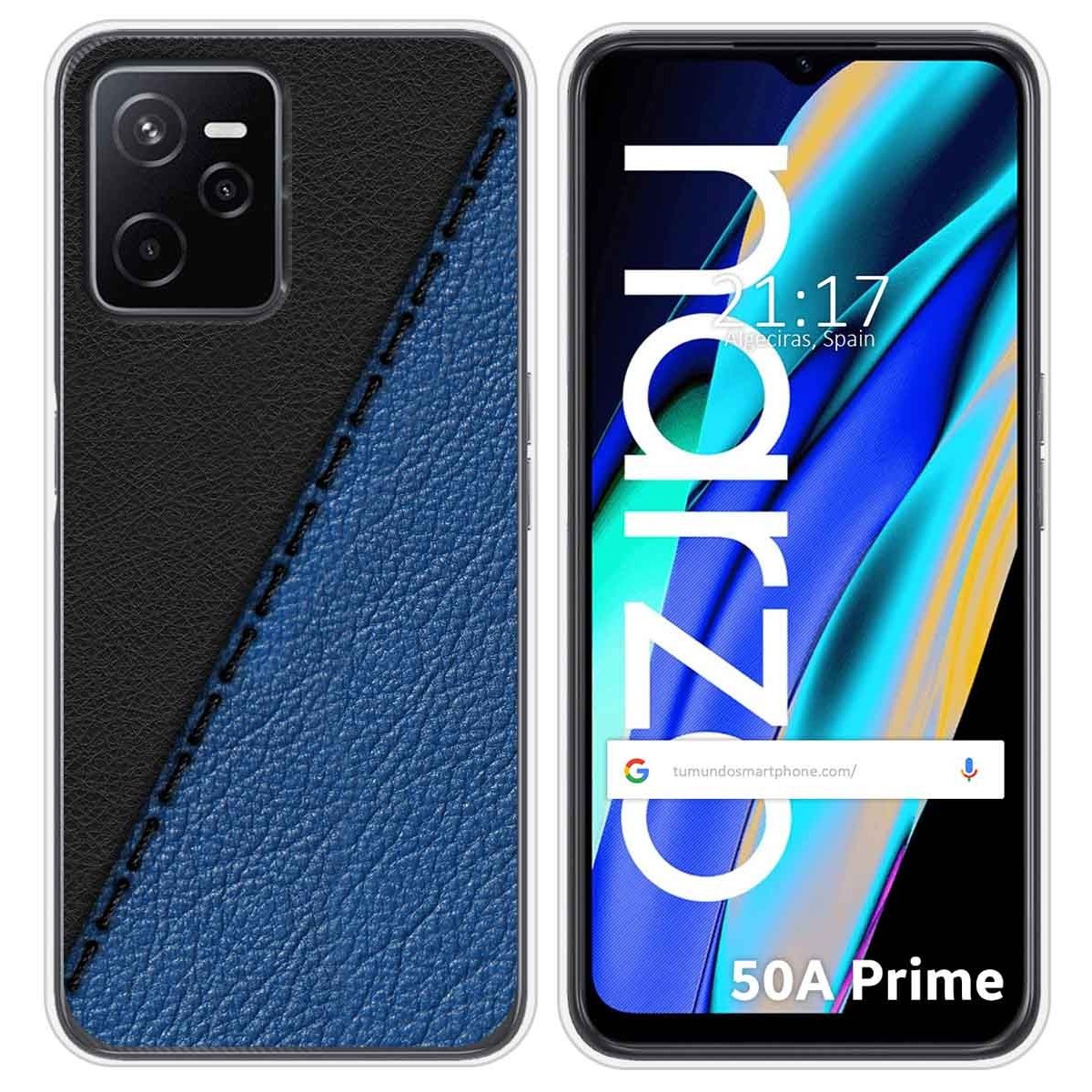 Funda Silicona para Realme Narzo 50A Prime diseño Cuero 02 Dibujos