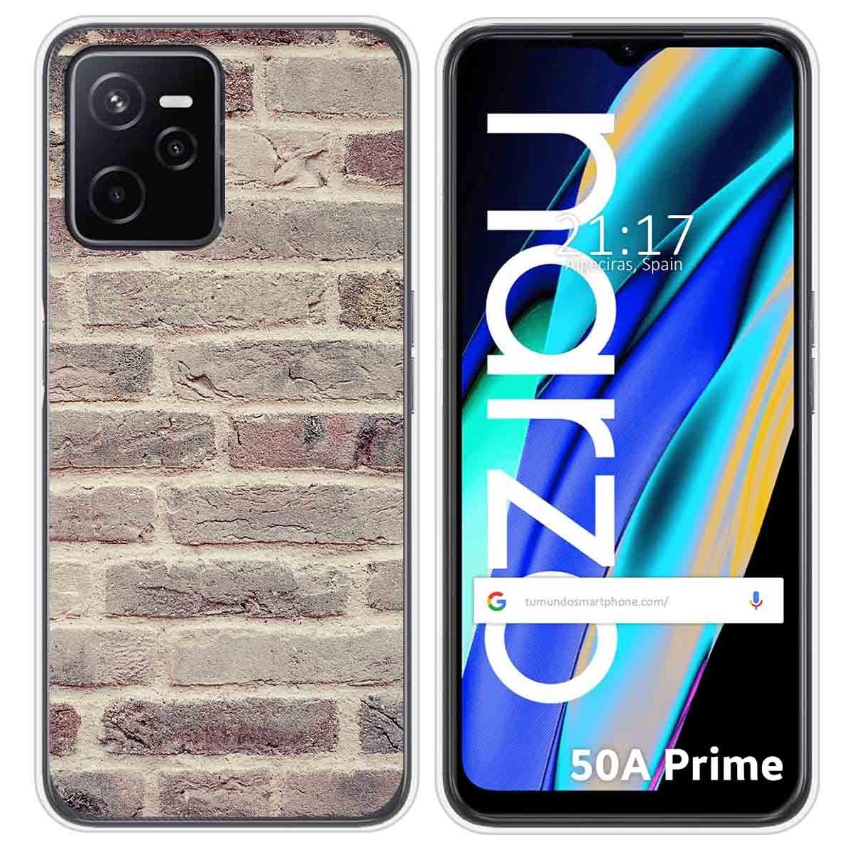 Funda Silicona para Realme Narzo 50A Prime diseño Ladrillo 01 Dibujos