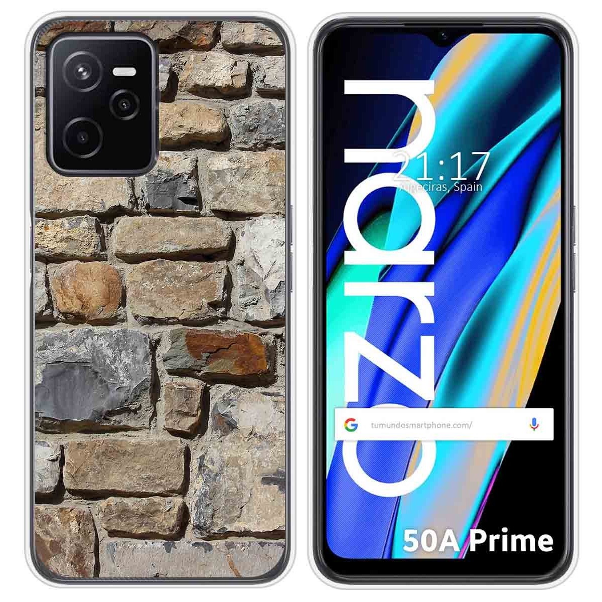 Funda Silicona para Realme Narzo 50A Prime diseño Ladrillo 03 Dibujos