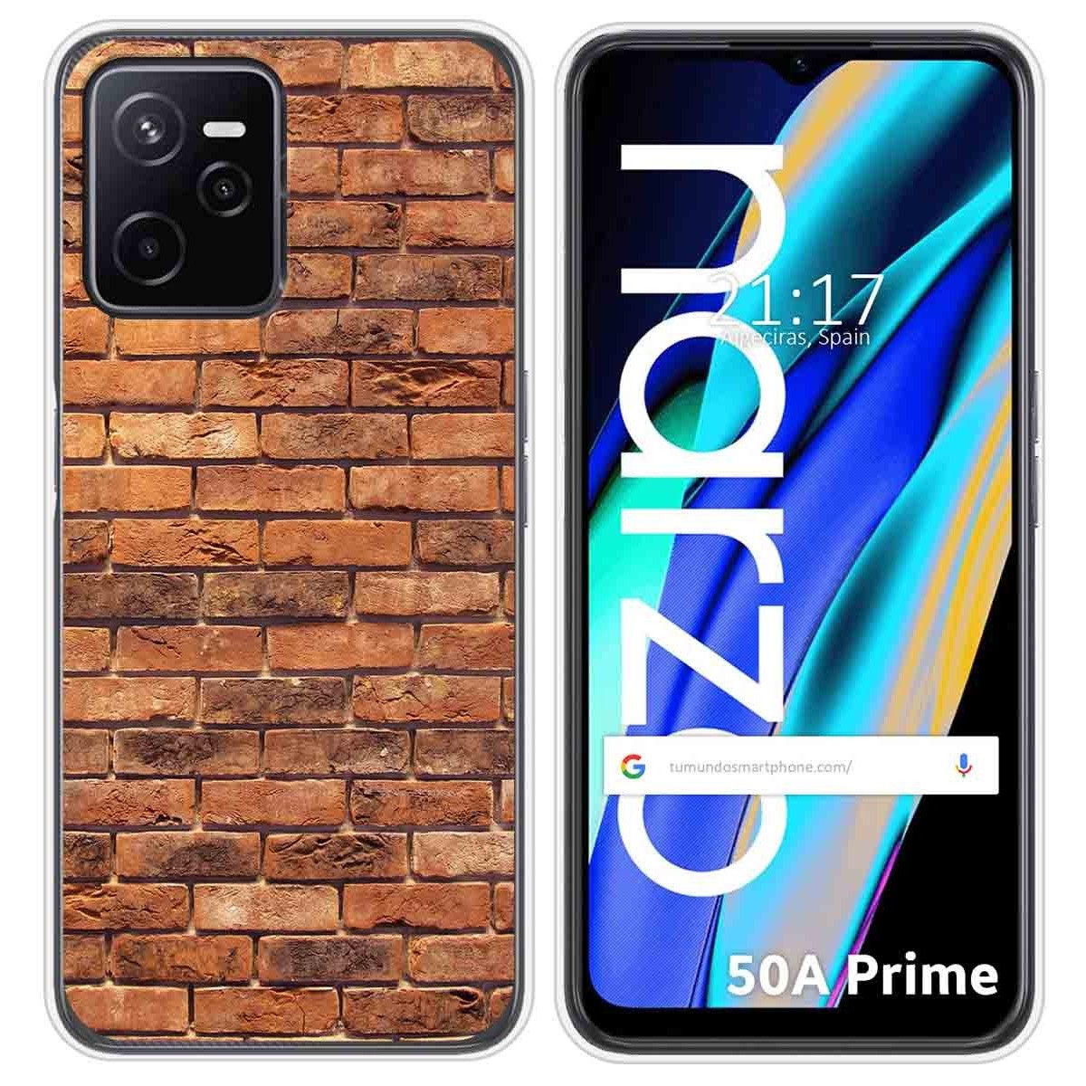 Funda Silicona para Realme Narzo 50A Prime diseño Ladrillo 04 Dibujos