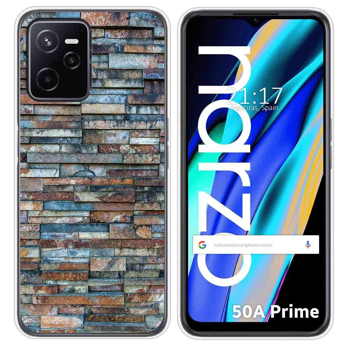 Funda Silicona para Realme Narzo 50A Prime diseño Ladrillo 05 Dibujos