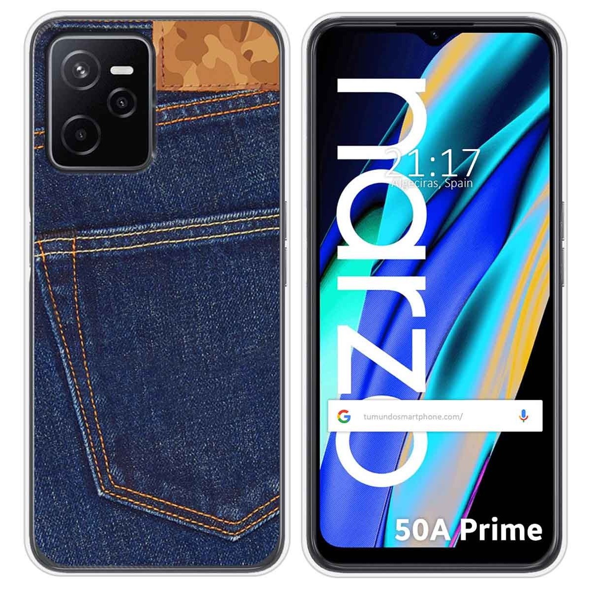 Funda Silicona para Realme Narzo 50A Prime diseño Vaquero Dibujos