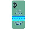 Funda Silicona Líquida Verde para Realme Narzo 50A Prime diseño Agua Dibujos