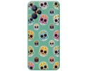 Funda Silicona Líquida Verde para Realme Narzo 50A Prime diseño Catrina Dibujos