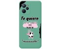 Funda Silicona Líquida Verde para Realme Narzo 50A Prime diseño Vaca Dibujos