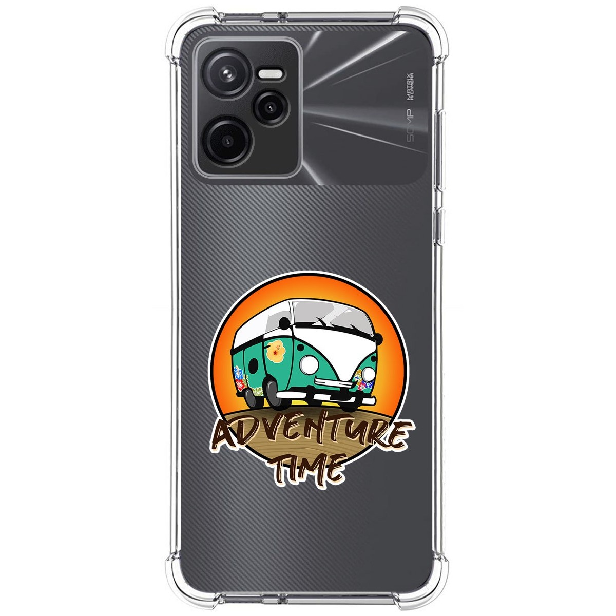 Funda Silicona Antigolpes para Realme Narzo 50A Prime diseño Adventure Time Dibujos