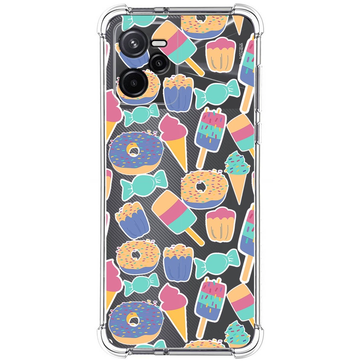 Funda Silicona Antigolpes para Realme Narzo 50A Prime diseño Dulces 02 Dibujos