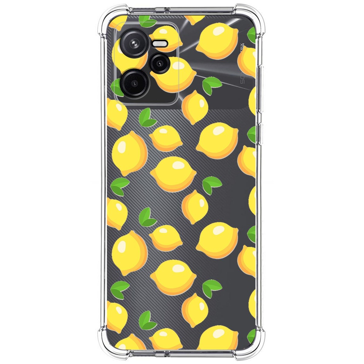 Funda Silicona Antigolpes para Realme Narzo 50A Prime diseño Limones Dibujos